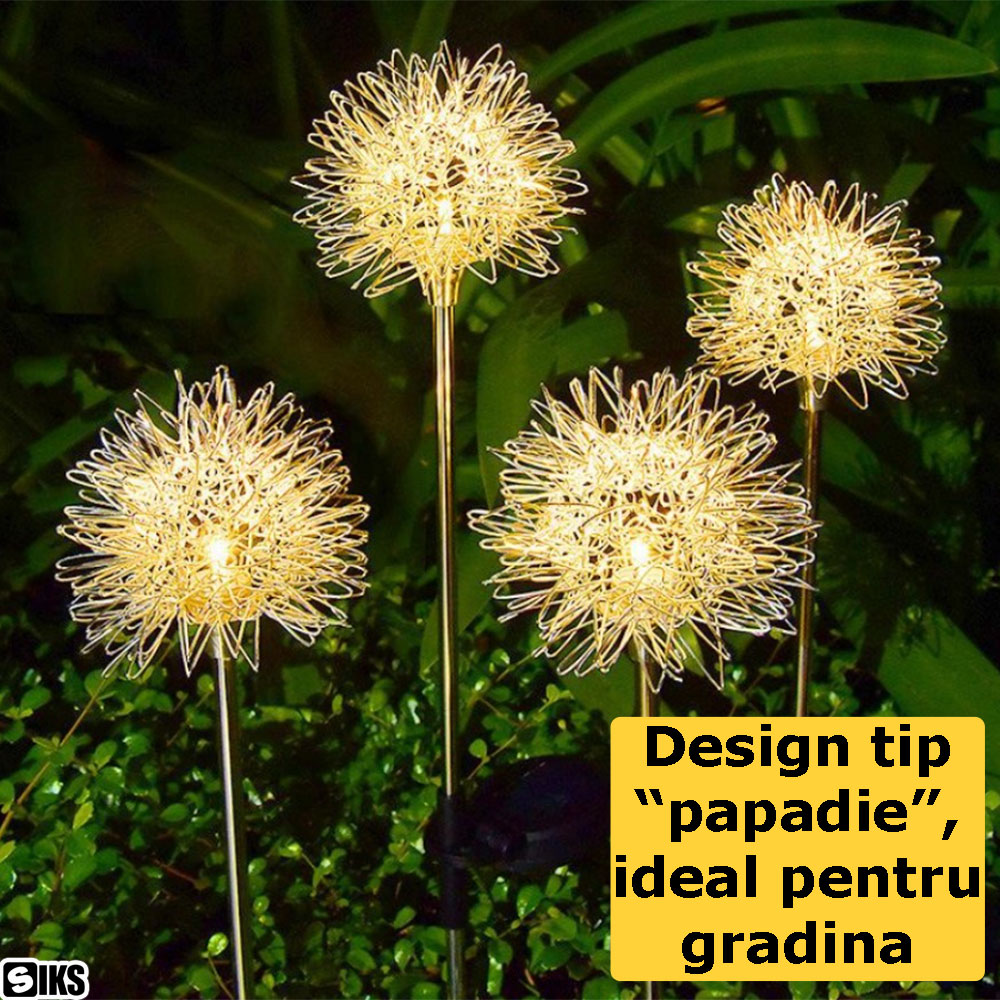 designul tip papadie al lampilor solare decorative