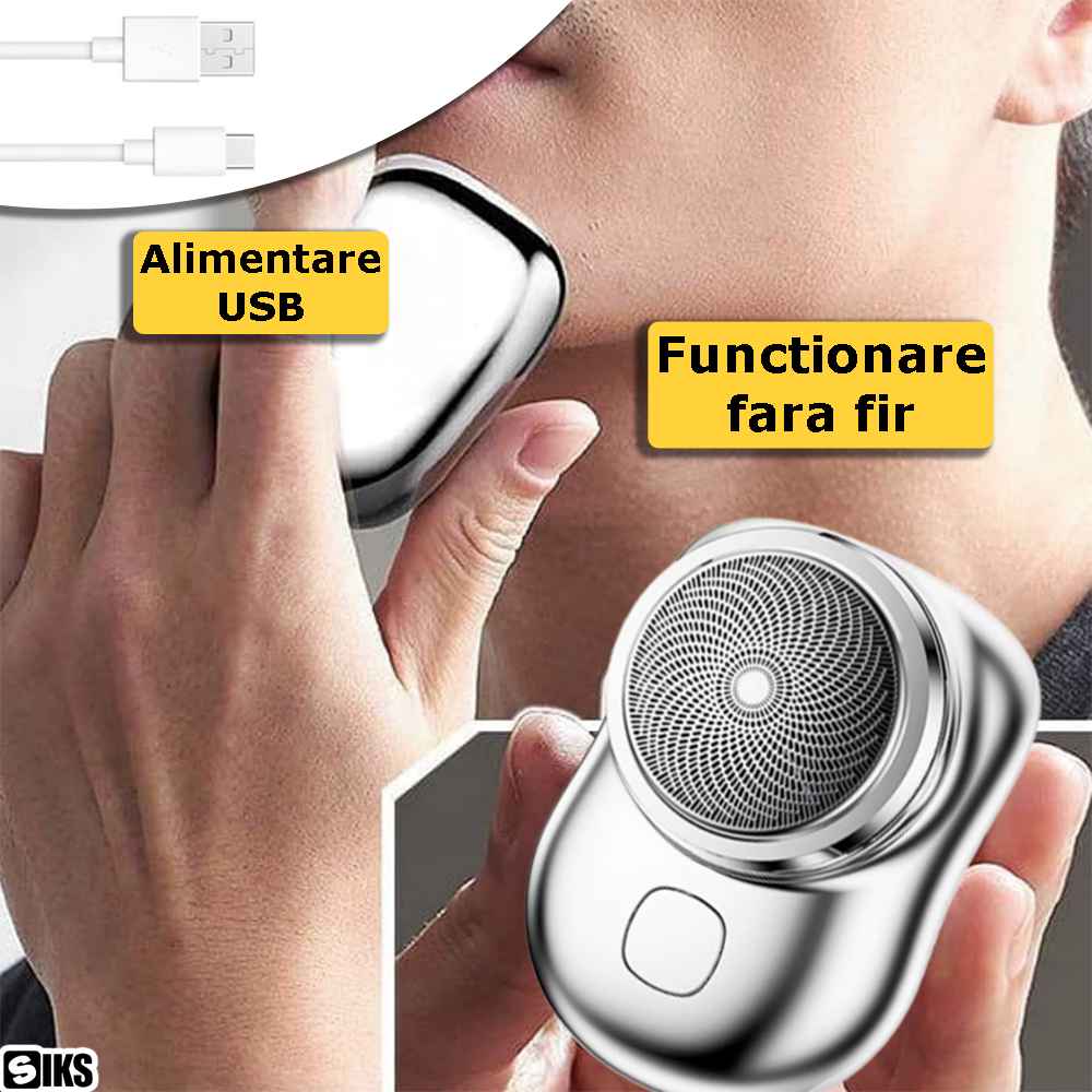 modul de alimentare si functionare ale mini aparatului de ras electric siks