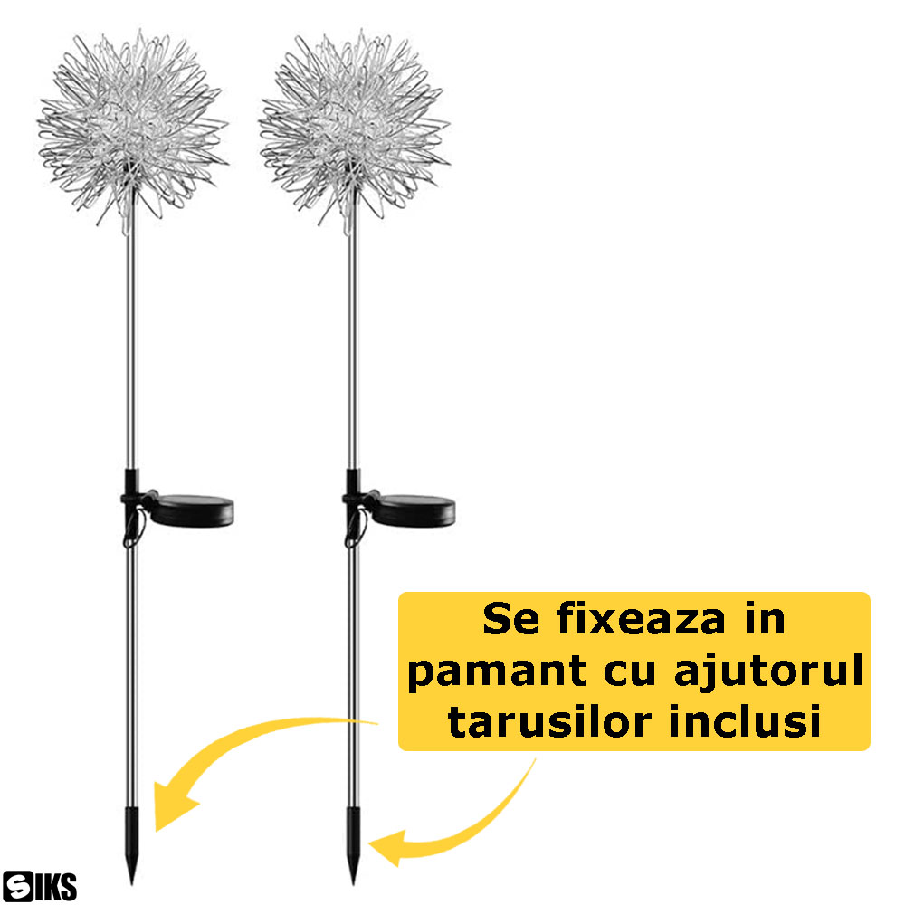 modul de fixare a lampilor solare cu design tip papadie