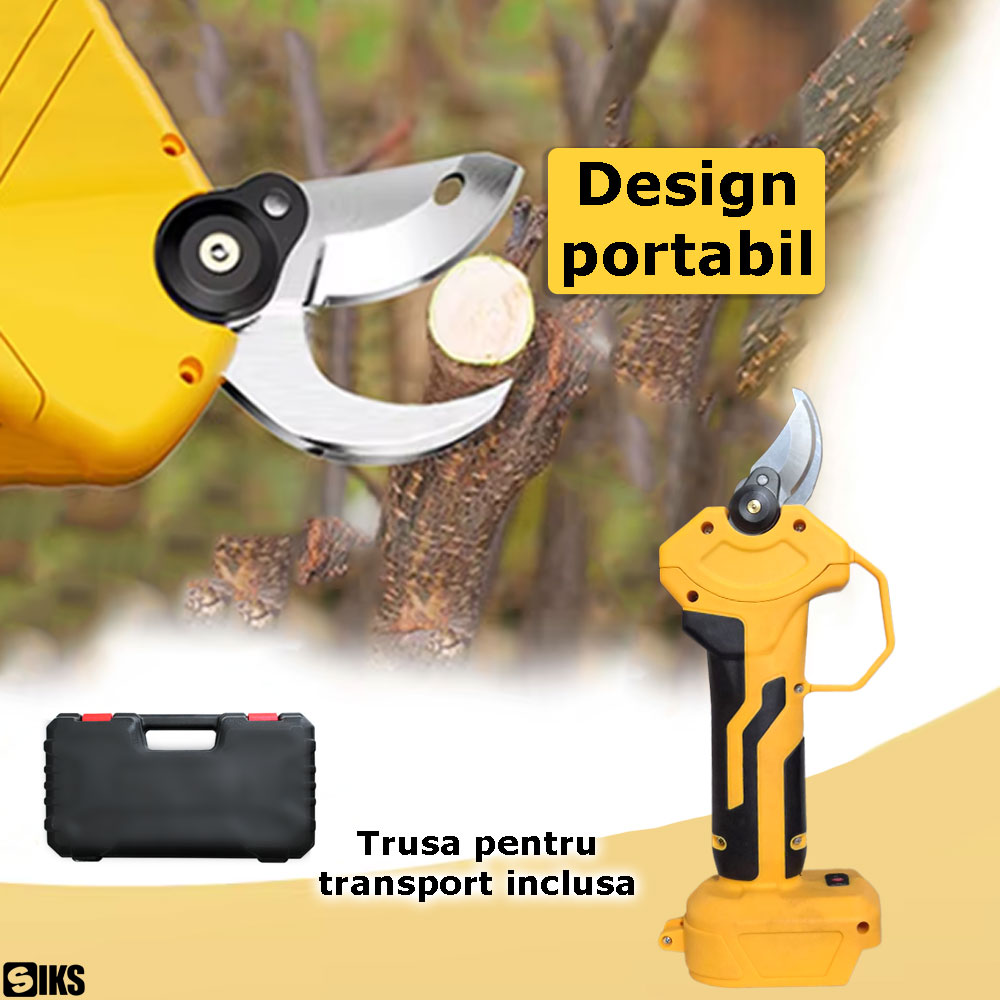 lamele si motorul foarfecii electrice de gradina siks