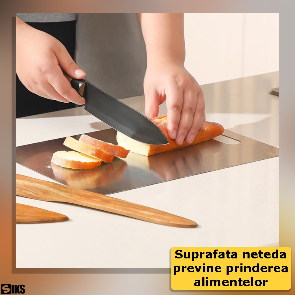 suprafata neteda a tocatorului din otel inoxidabil siks